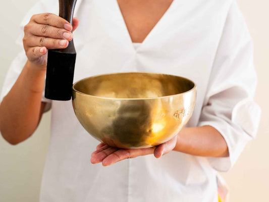 Hand Hammered Moon Singing Bowl - Base Note A#3 (227) Hz