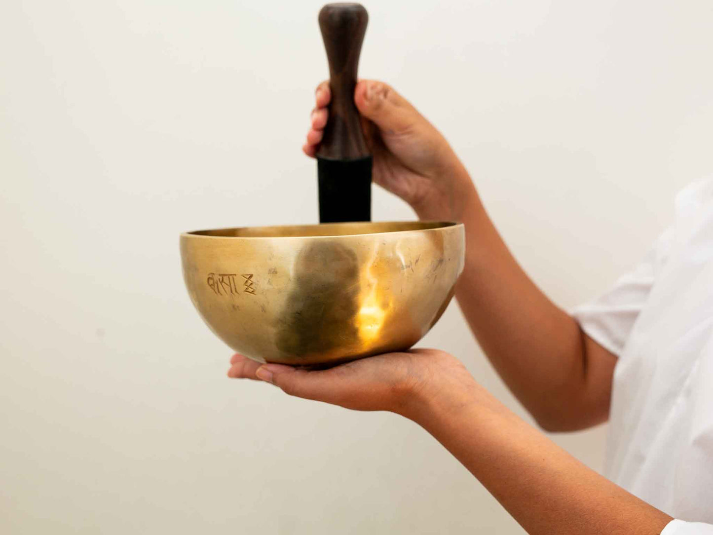 Hand Hammered Moon Singing Bowl - Base Note A#3 (227) Hz