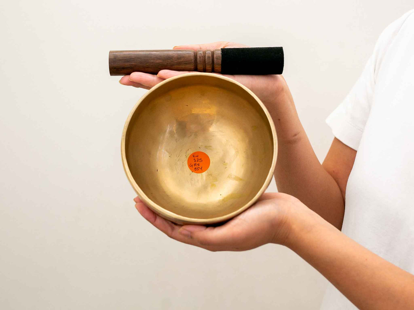 Hand Hammered Moon Singing Bowl - Base Note E4 325