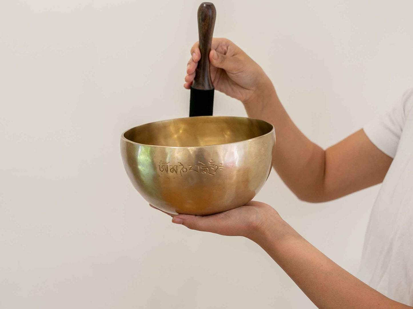 Hand Hammered Moon Singing Bowl - Base Note G#3 213 Hz