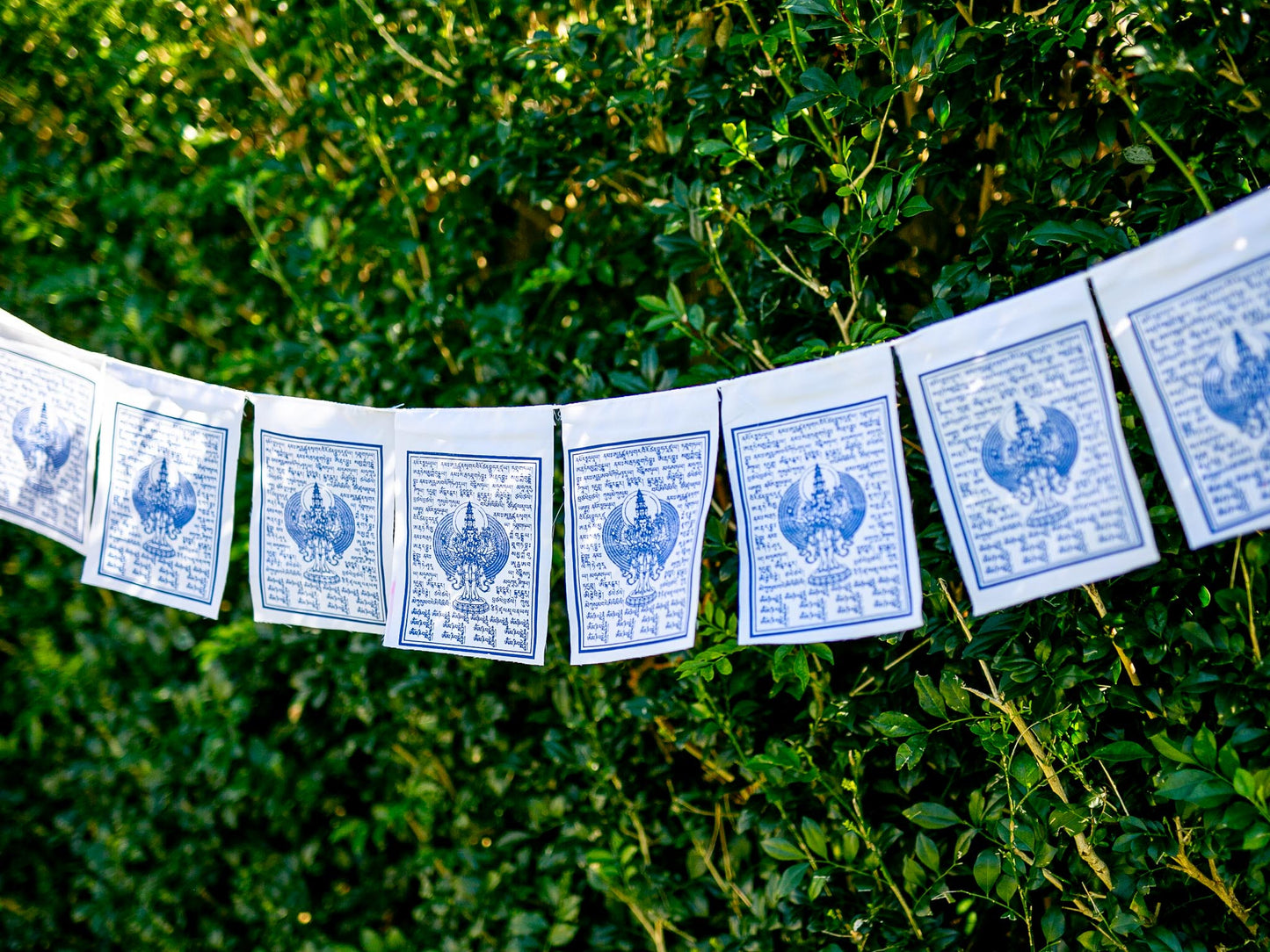 Chenrezig (Thousand Arms) Prayer Flags - 1.5 Metres Long