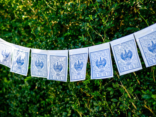 Chenrezig (Thousand Arms) Prayer Flags - 1.5 Metres Long