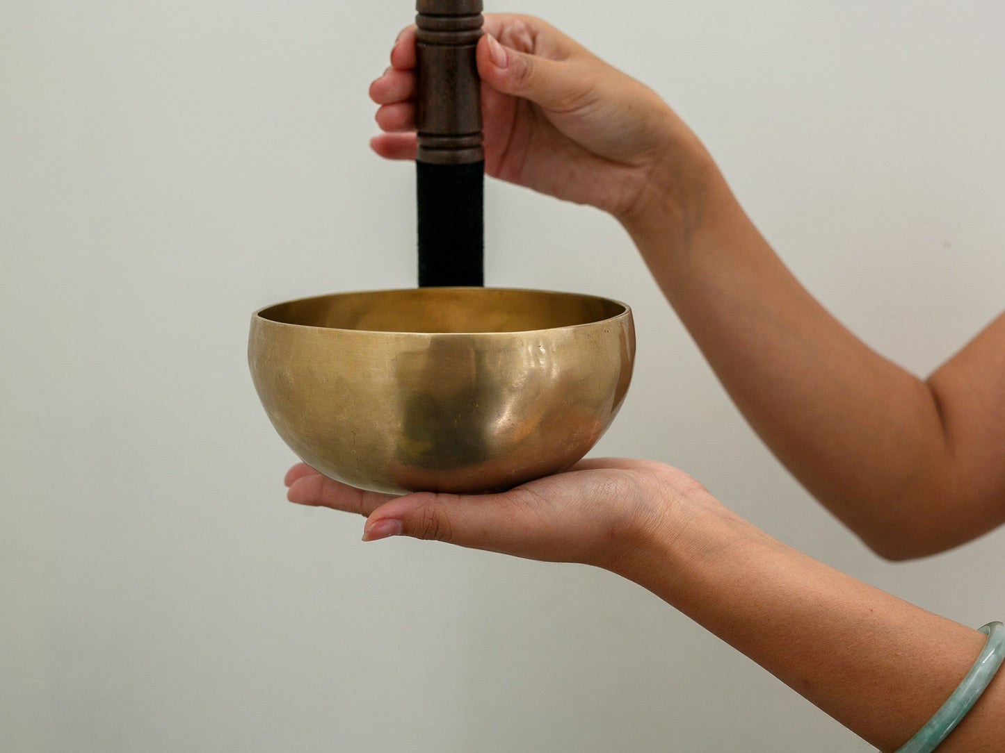 Small Hand Hammered Singing Bowl - Base note B3 (244 Hz)