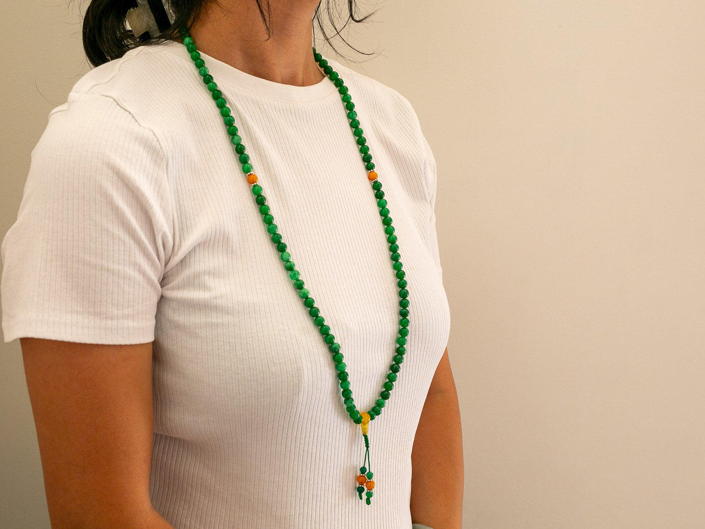 108 bead Green Onyx Mala