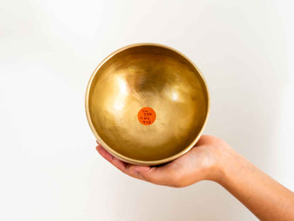 Hand Hammered Moon Singing Bowl - Base Note E4 335 Hz
