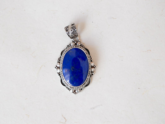 Lapis Lazuli Silver Pendant