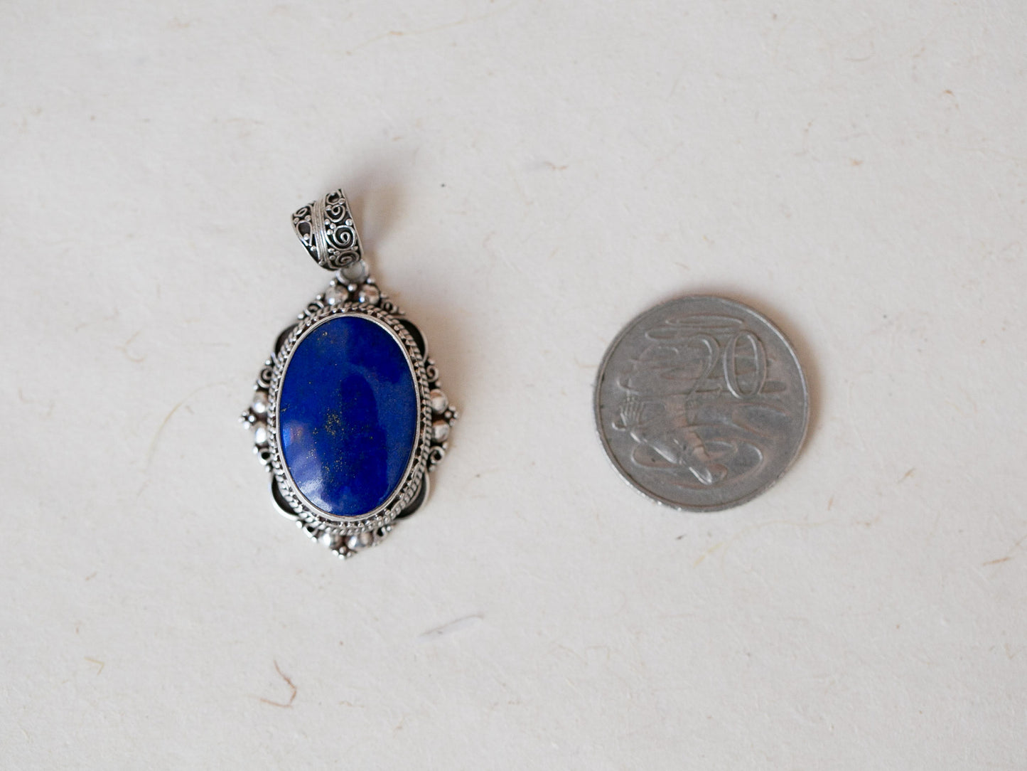 Lapis Lazuli Silver Pendant