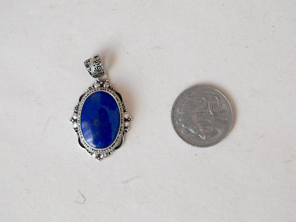 Lapis Lazuli Silver Pendant
