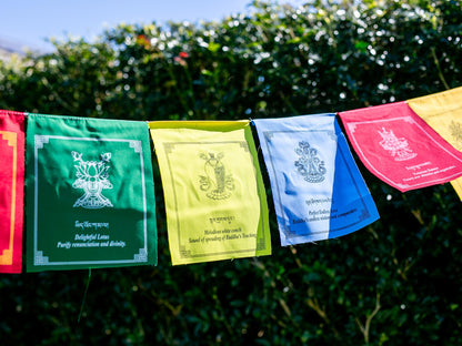 8 Auspicious Symbols Prayer Flags