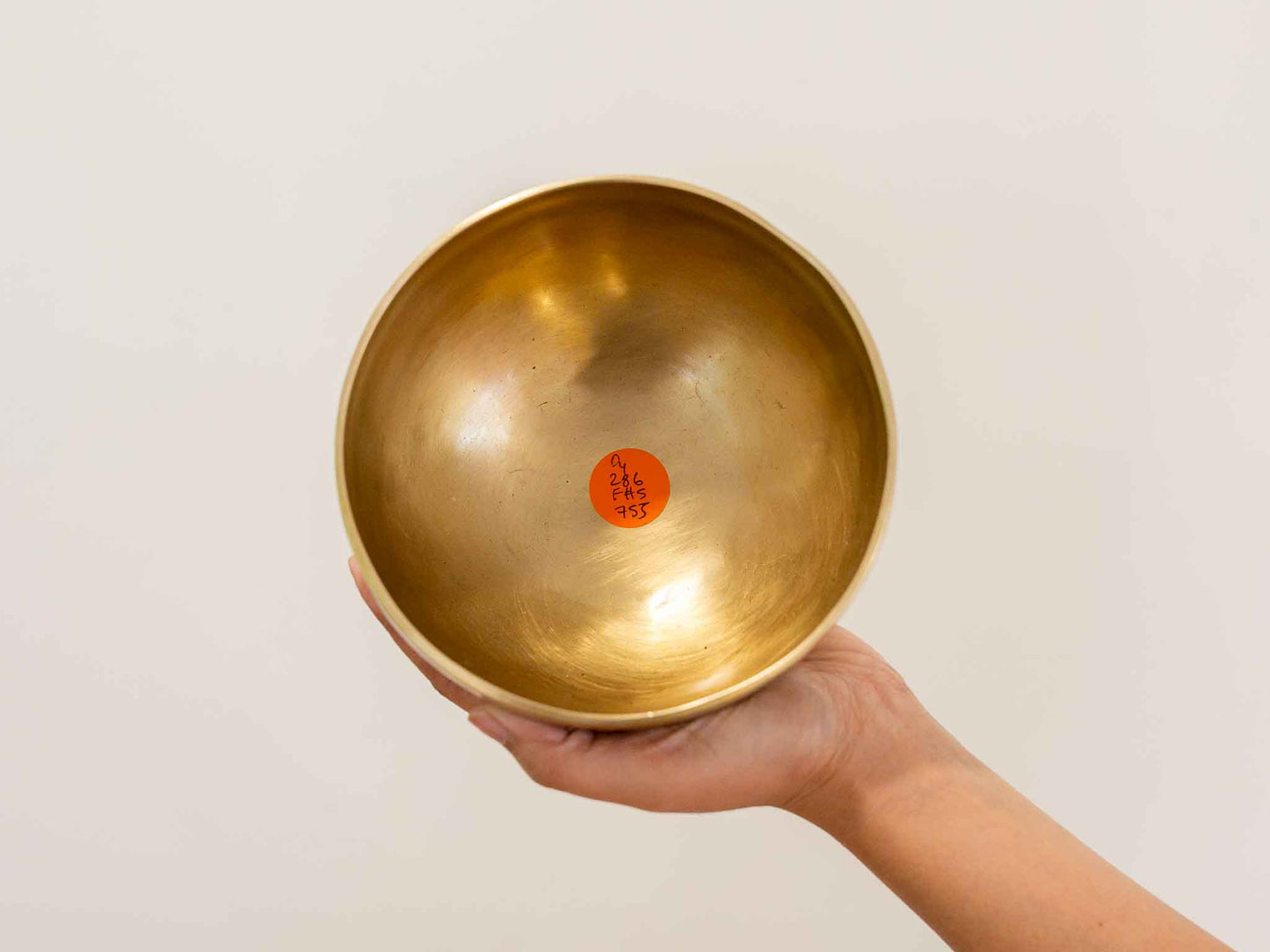 Hand Hammered Moon Singing Bowl - Base Note D4 286 Hz