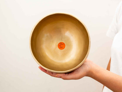 Hand Hammered Moon Singing Bowl - Base Note E4 (324) Hz