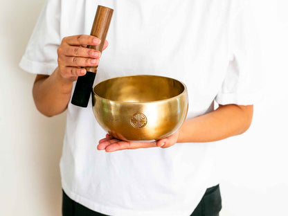 Hand Hammered Moon Singing Bowl - Base Note C4 259 Hz