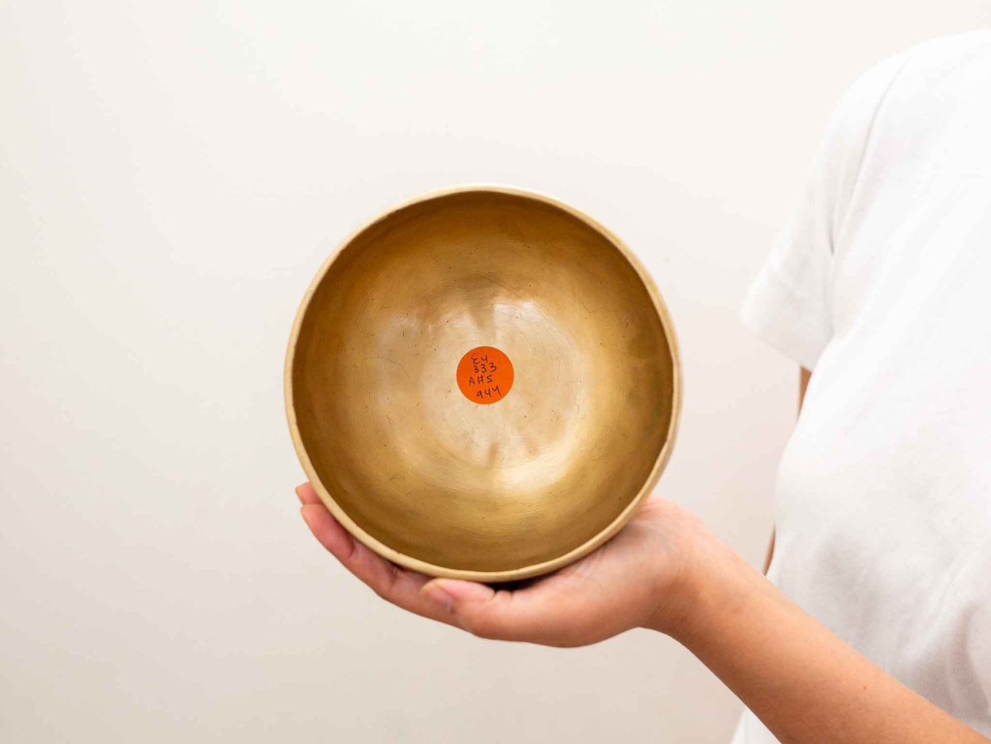 Hand Hammered Moon Singing Bowl - Base Note E4 333 Hz