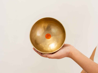 Hand Hammered Moon Singing Bowl - Base Note F4 (345) Hz