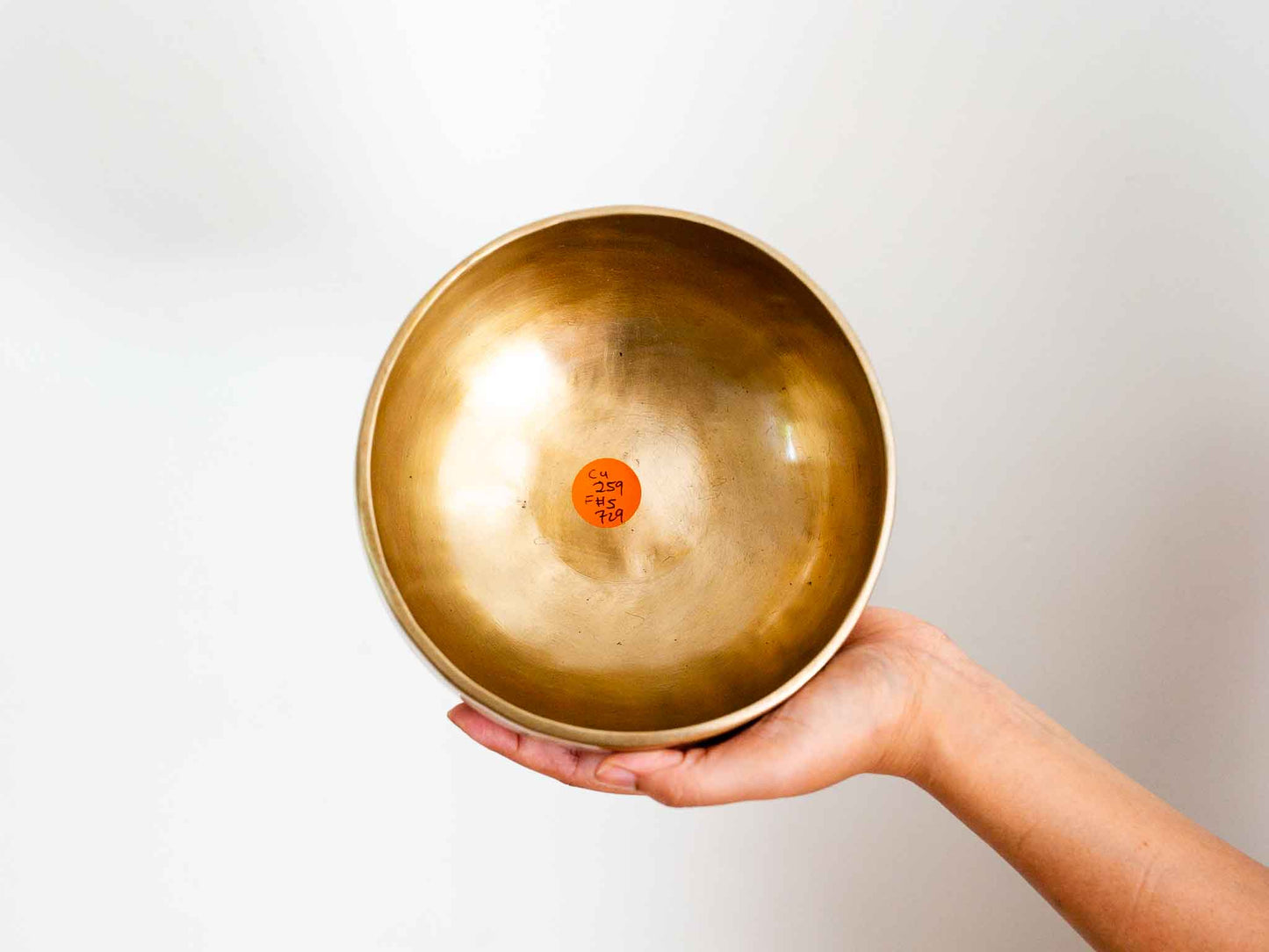 Hand Hammered Moon Singing Bowl - Base Note C4 259 Hz