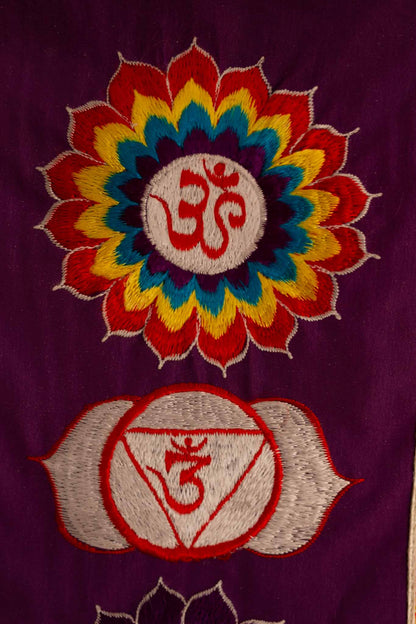 7 Chakras - Embroidered Wall Hanging