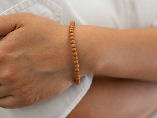 Simple Mini Sandalwood Mala Bracelet