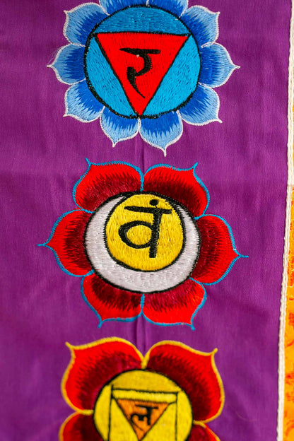 7 Chakras - Embroidered Wall Hanging