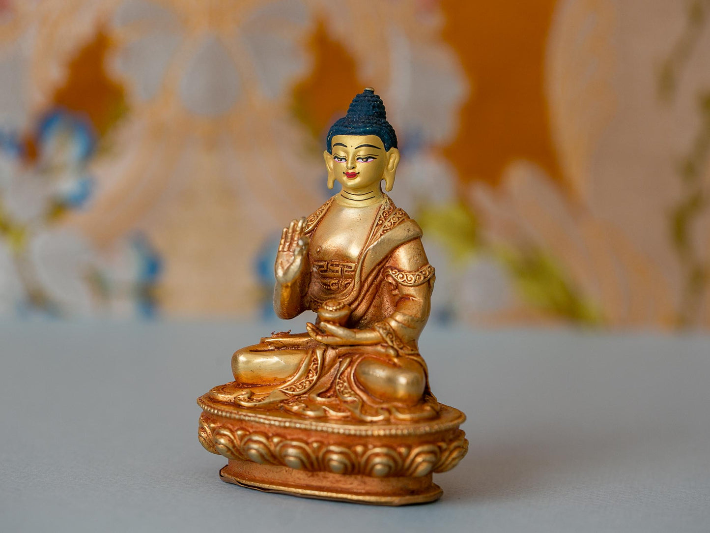 4” Gold Plated Buddha Shakyamuni Statue
