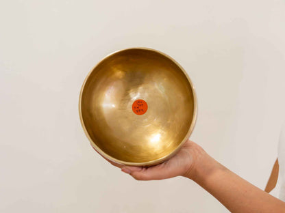 Hand Hammered Moon Singing Bowl - Base Note D#4 (309) Hz