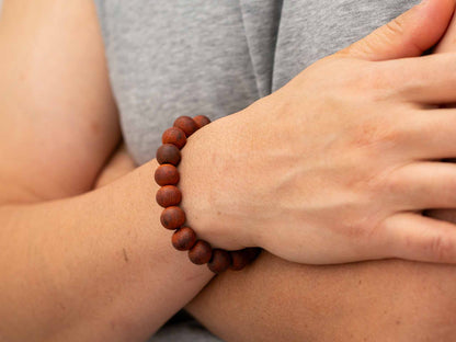 Large 10 mm Red Sandalwood Bracelet