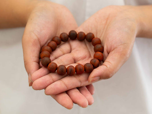 Large 10 mm Red Sandalwood Bracelet