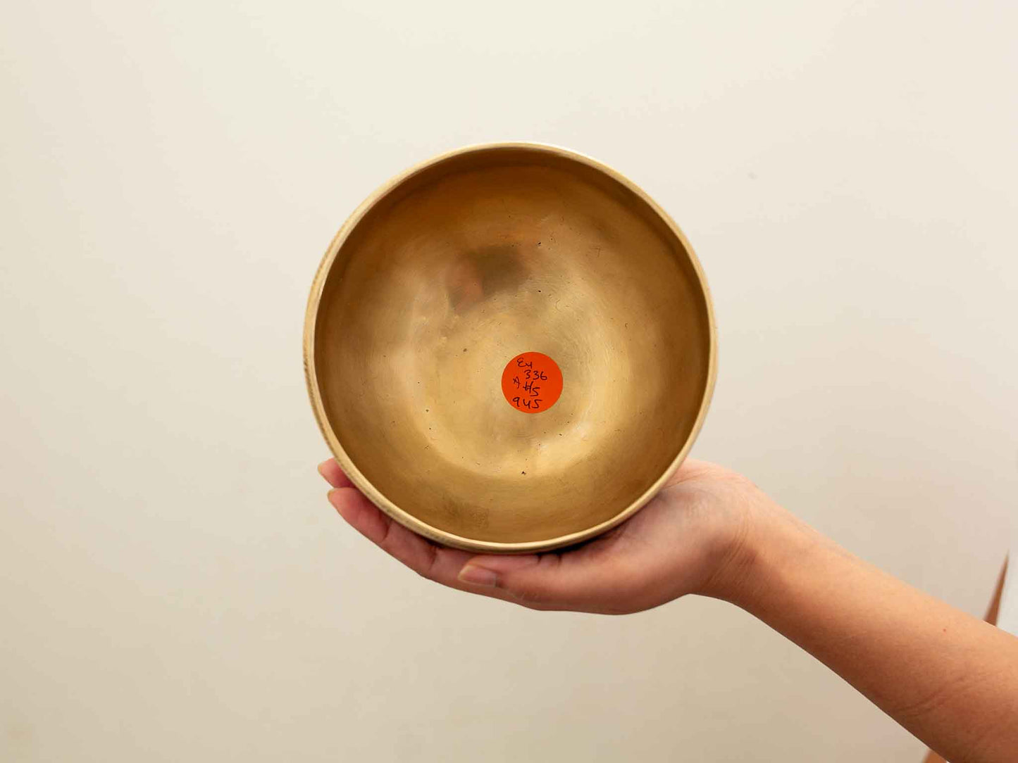 Hand Hammered Moon Singing Bowl - Base Note E4 336