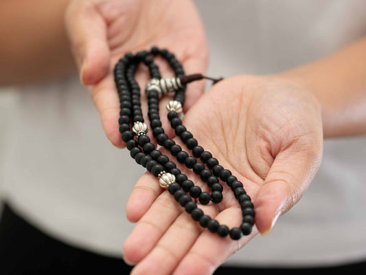 Black Onyx Mala in Matte Finish