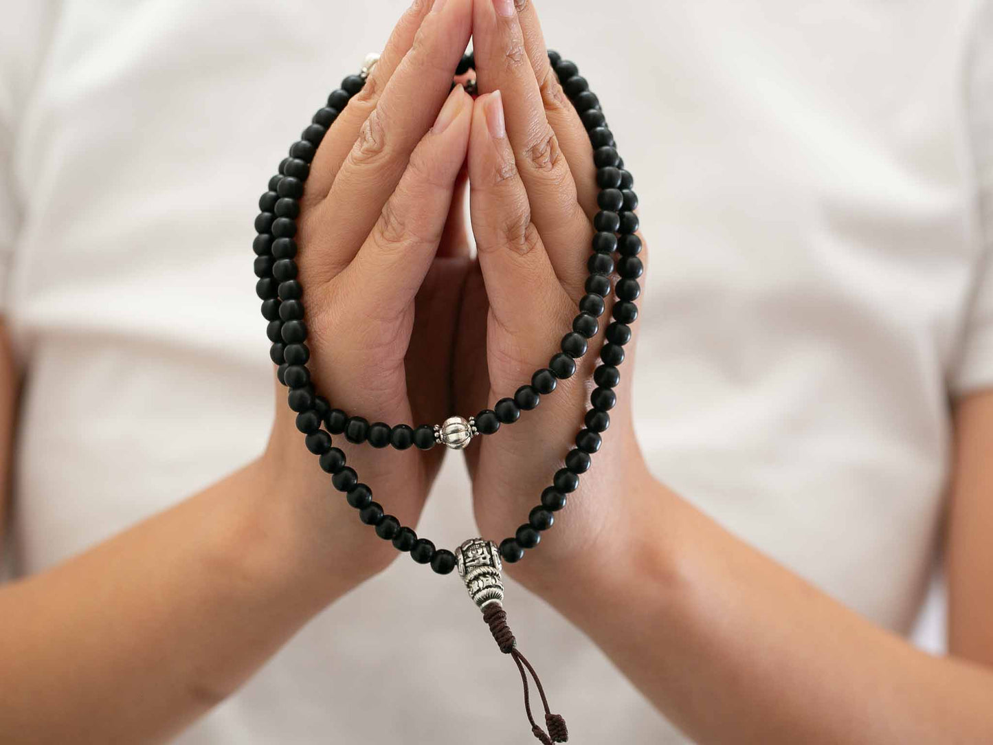 Black Onyx Mala in Matte Finish