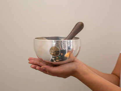 Silver Moon Singing Bowl - Base Note A#4 (455)