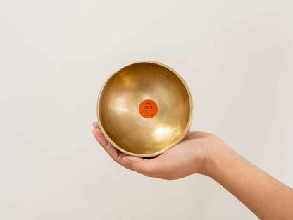 Hand Hammered Moon Singing Bowl - Base Note C#5 (568) Hz