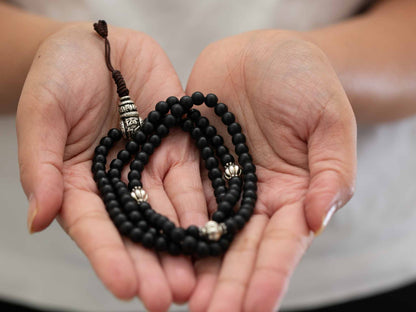 Black Onyx Mala in Matte Finish
