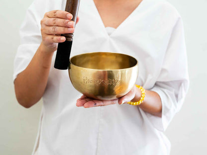 Hand Hammered Moon Singing Bowl - Base Note D#4 311 Hz