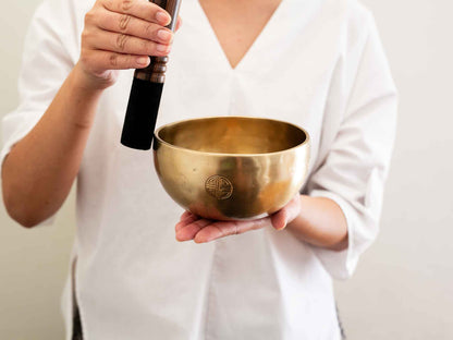 Hand Hammered Moon Singing Bowl - Base Note E4 330