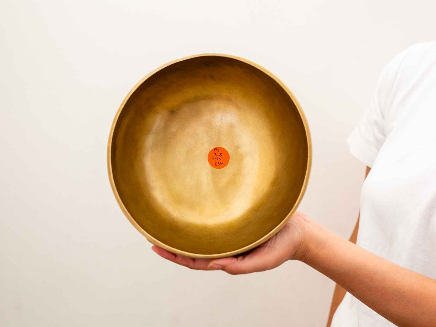 Hand Hammered Singing Bowl - Base Note A3 218 Hz