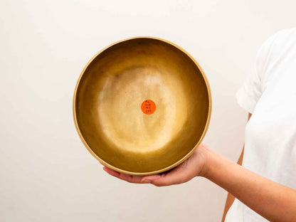 Hand Hammered Singing Bowl - Base Note A3 218 Hz