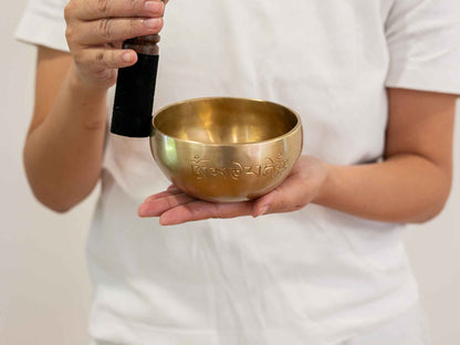 Hand Hammered Moon Singing Bowl - Base Note C#5 (540) Hz