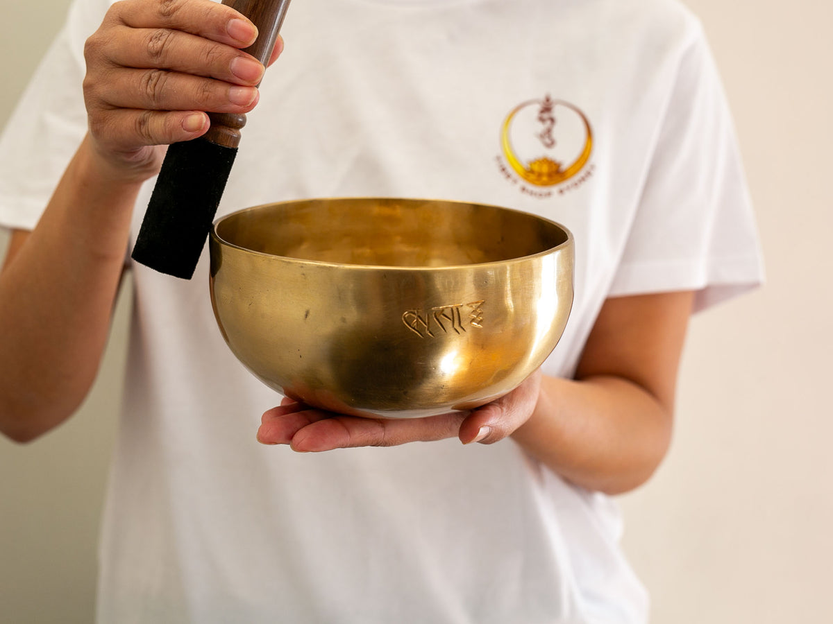 Hand Hammered Moon Singing Bowl - Base Note D4 291 Hz