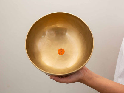 Hand Hammered Moon Singing Bowl - Base Note D#3 156 Hz