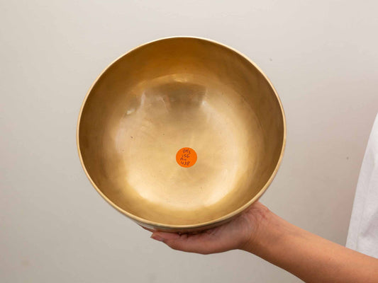 Hand Hammered Moon Singing Bowl - Base Note D#3 156 Hz