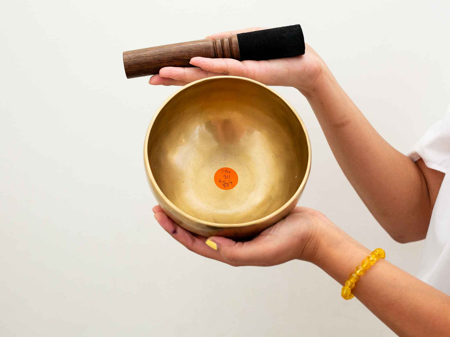 Hand Hammered Moon Singing Bowl - Base Note D#4 311 Hz