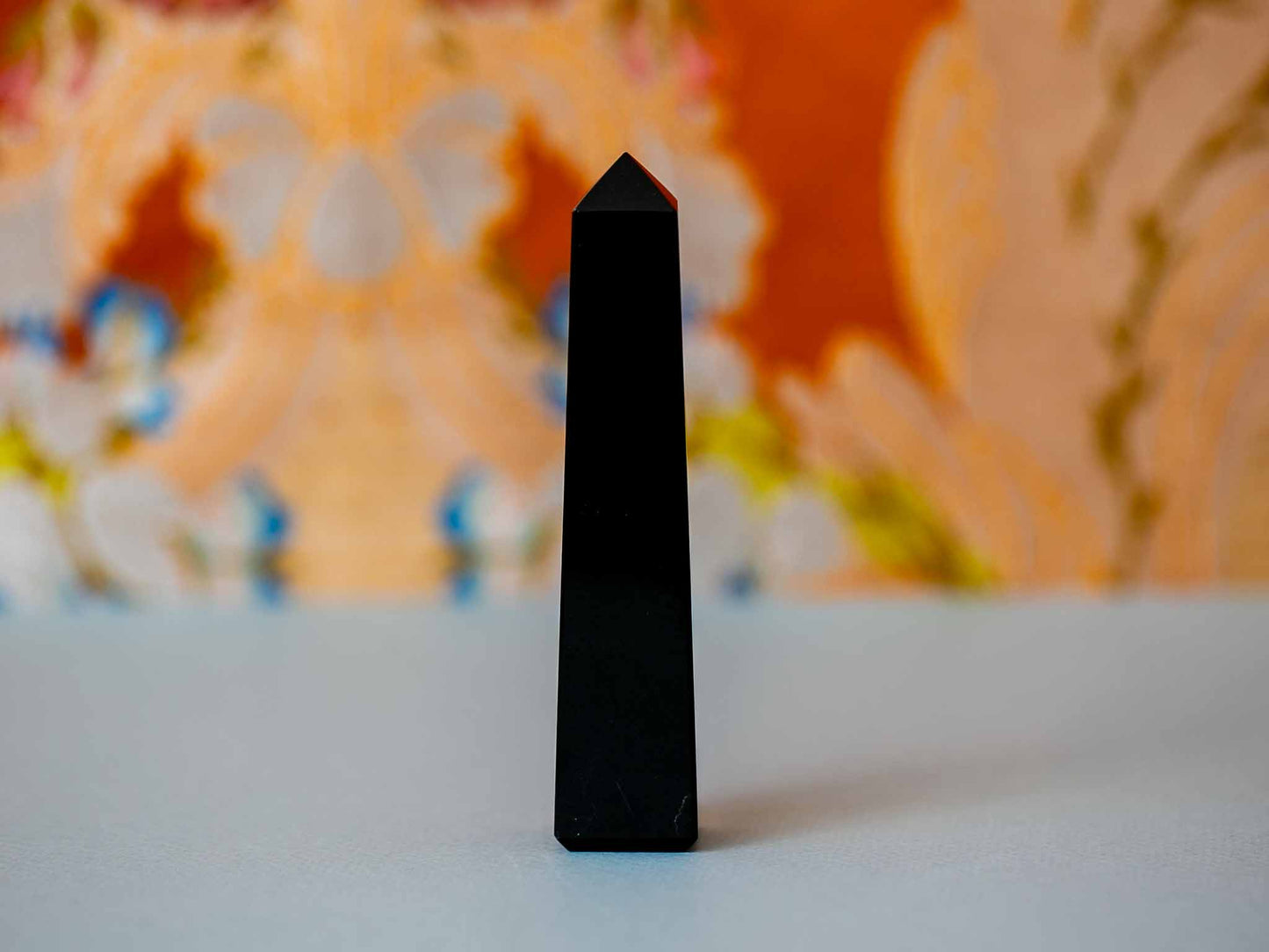 Black Obsidian Chakra Tower