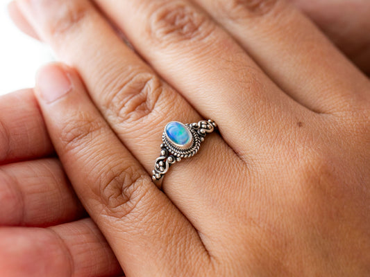 Adjustable Gemstone Ring