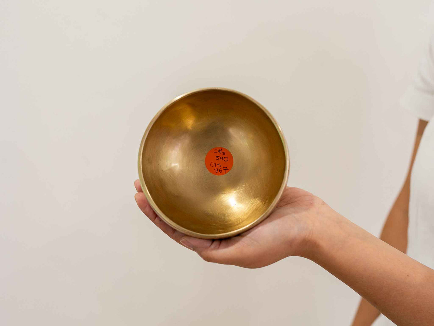 Hand Hammered Moon Singing Bowl - Base Note C#5 (540) Hz
