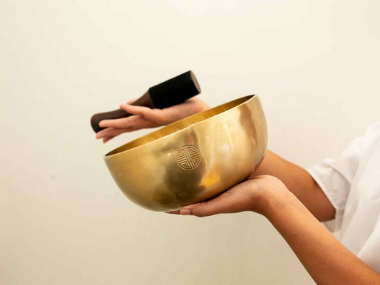 Hand Hammered Moon Singing Bowl - Base Note C#3 (141) Hz