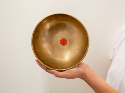 Hand Hammered Moon Singing Bowl - Base Note D4 291 Hz