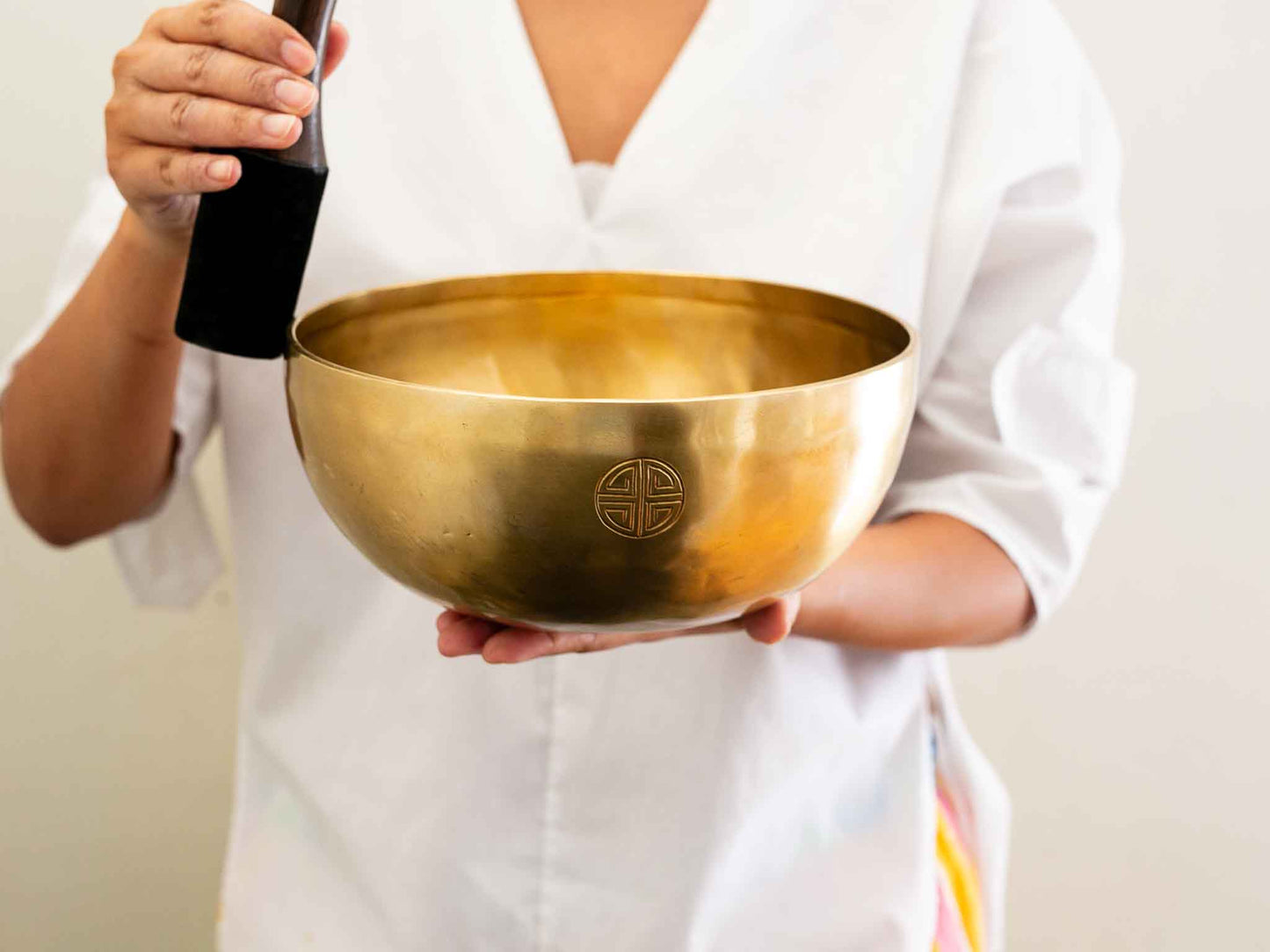 Hand Hammered Moon Singing Bowl - Base Note C#3 (138) Hz