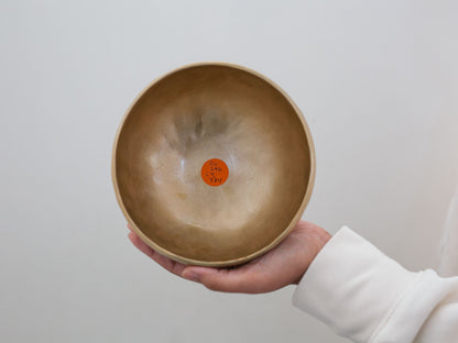 Hand Hammered Moon Singing Bowl - Base Note D4 296 Hz