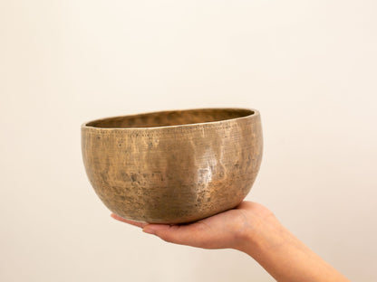Tara Singing Bowl (thick rim) - Base Note C#4 (271Hz)
