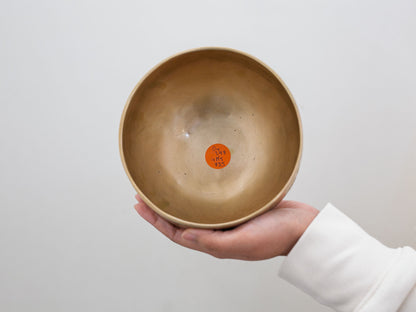 Hand Hammered Moon Singing Bowl - Base Note D4 298 Hz